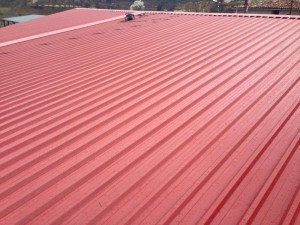 Cubierta metálica de chapa simple