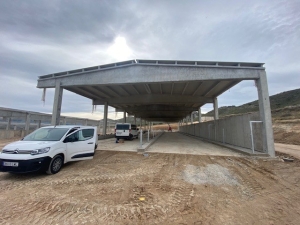 Cubierta de chapa grecada