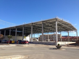 Cubierta metálica panel sandwich, Pabellón Polideportivo - María de Huerva (Zaragoza)