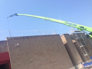 Subida de materiales a cubierta